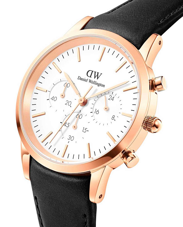 Часы Daniel Wellington Iconic Link Arctic DW00100646 — кварцевые, сталь металл