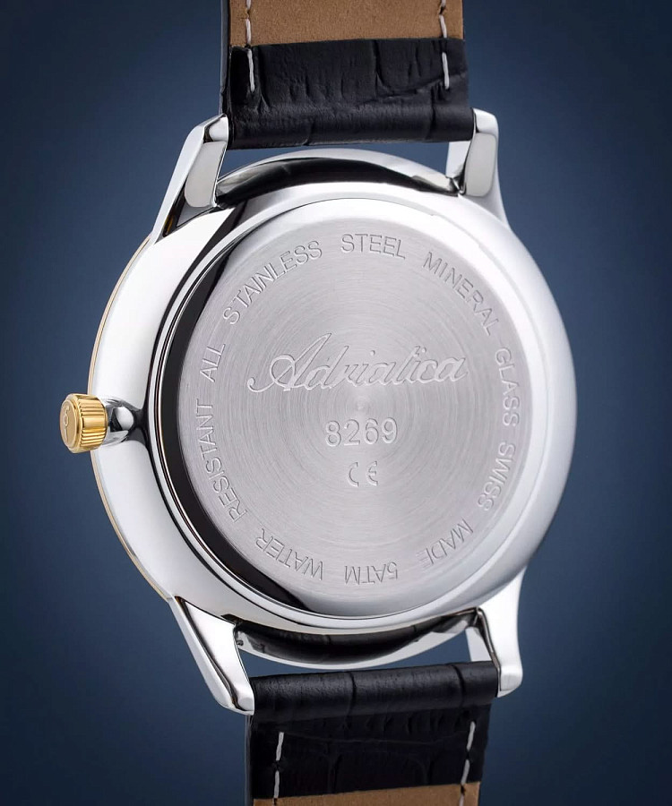 Часы Adriatica Premiere A8269.2253Q — сталь металл, Швейцария
