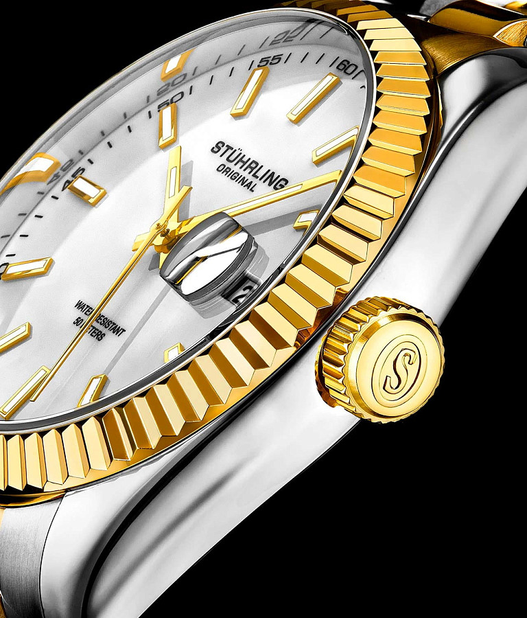 Часы Stuhrling Symphony 3935.6 — кварцевые, сталь металл