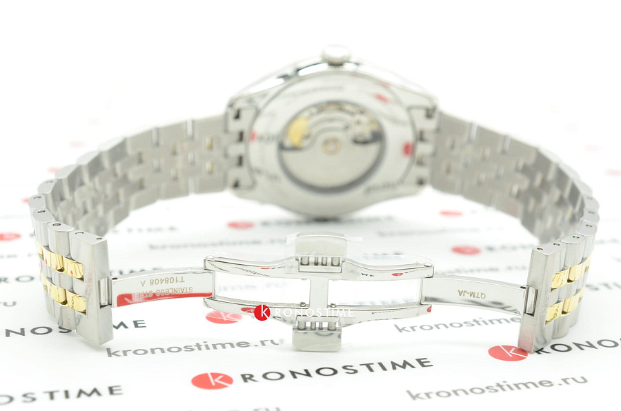 Часы Tissot Ballade Powermatic 80 Silicium T108.408.22.278.01 — мужские, двухцветный