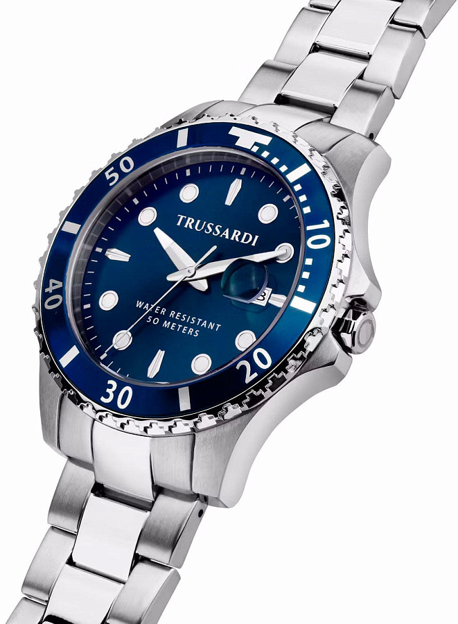 Часы Trussardi City Life R2453169006 — синий, металл сталь