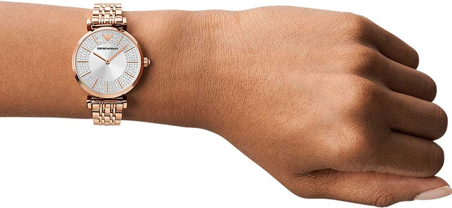 Часы Emporio Armani Gianni T-Bar AR11446 — кварцевые, сталь металл