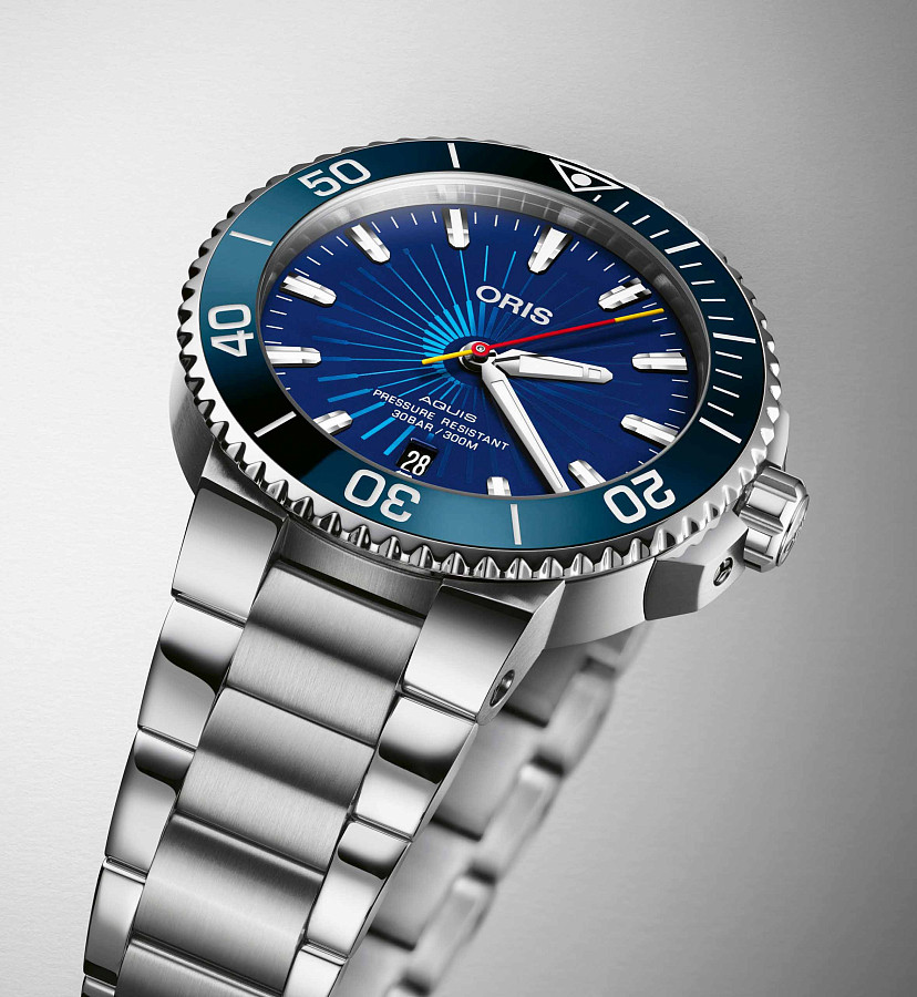 Часы Oris Aquis Sun Wukong Limited Edition 01 733 7766 4185-Set — металл сталь, Швейцария