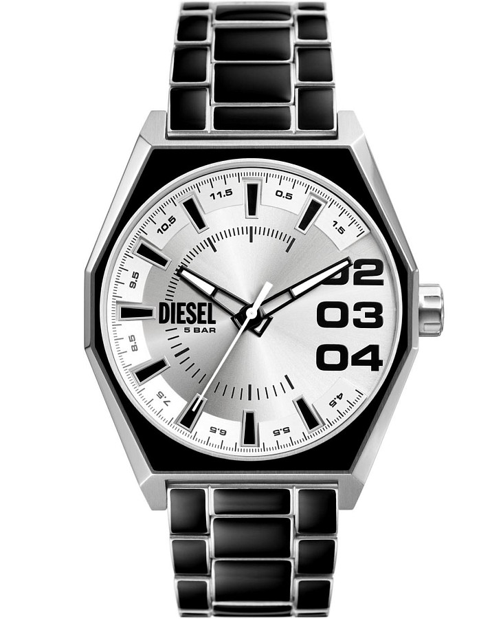 Часы Diesel Scraper DZ2195 — мужские, серебристый