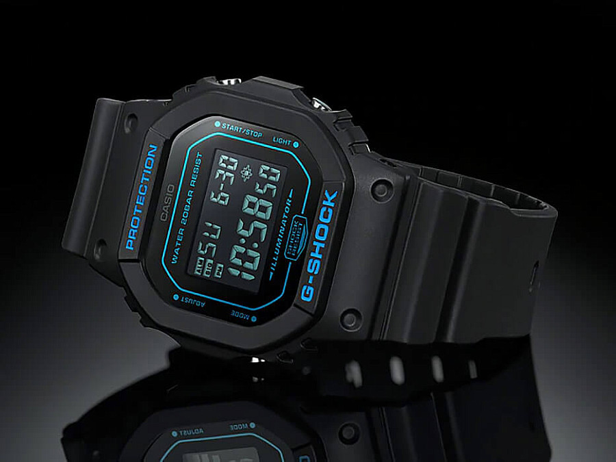 Часы Casio G-Shock DW-5600BBM-1 — черный, пластик