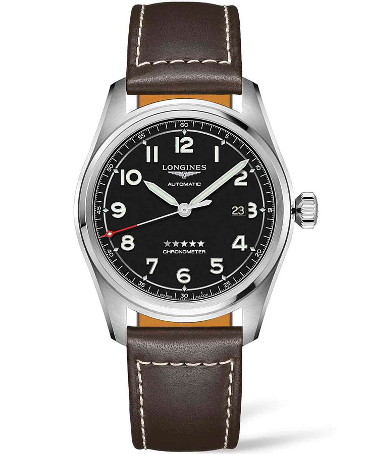 Часы Longines Spirit L3.811.4.53.0 — мужские, черный