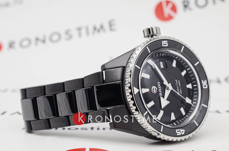 Часы Rado Captain Cook High-Tech Ceramic Diver R32129152 — керамика, Швейцария