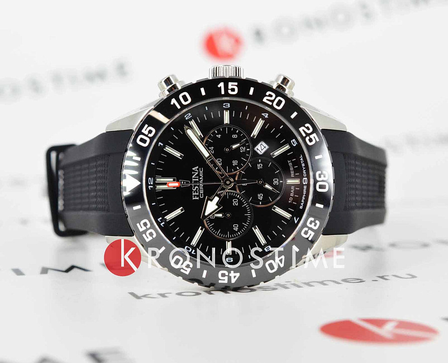 Часы Festina Ceramic F20515/2 — кварцевые, сталь металл