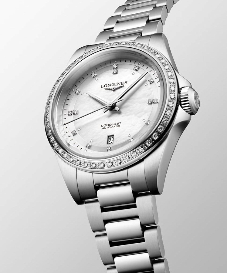 Часы Longines Conquest L3.320.0.87.6 — нержавеющая сталь, женские