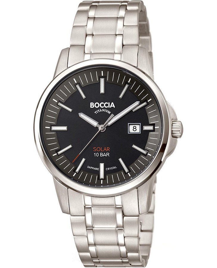 Часы Boccia Titanium 3643-04 — мужские, черный