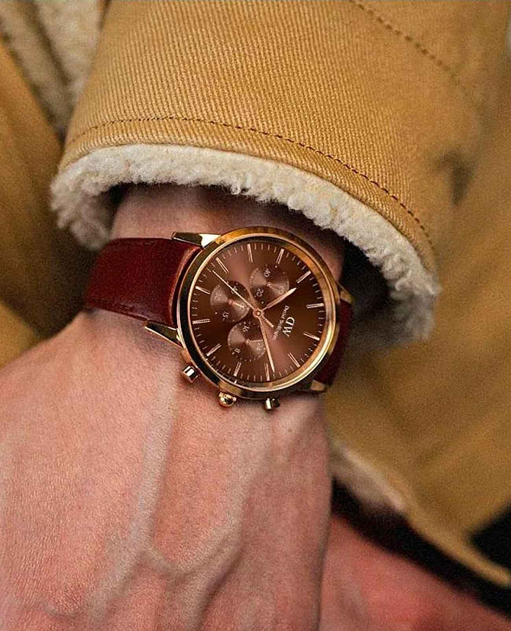Часы Daniel Wellington Iconic Link Arctic DW00100640 — кварцевые, металл сталь