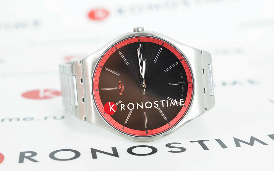Часы Swatch Skin Irony 42 SS07S129G — кварцевые, металл сталь