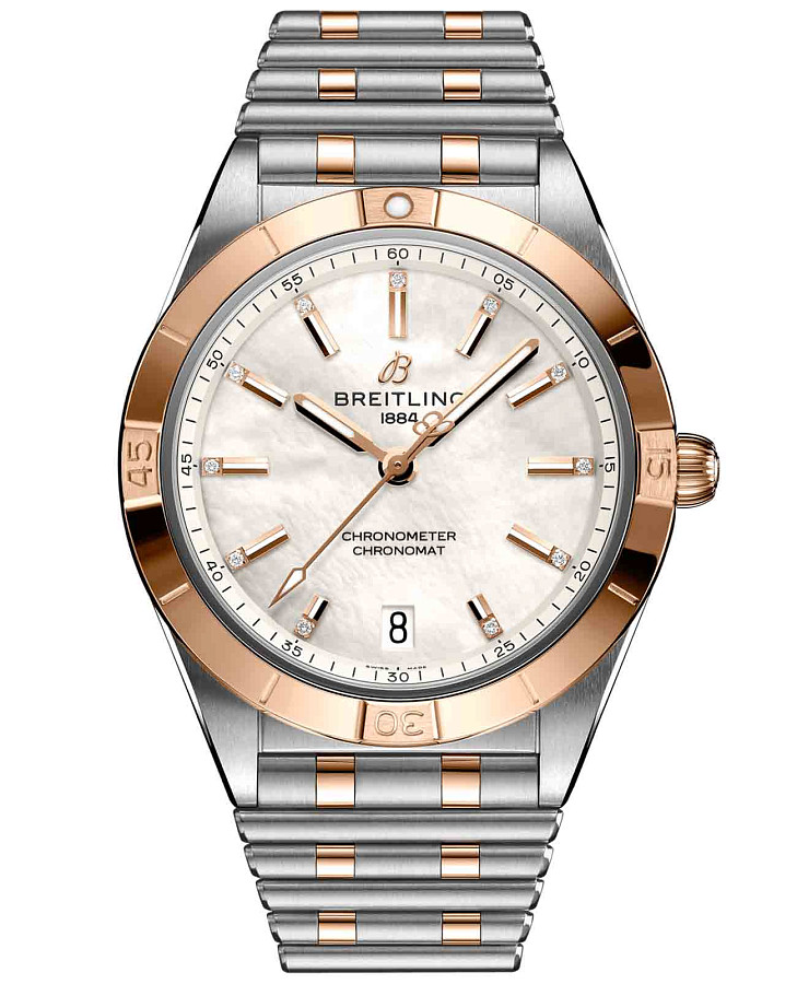 Часы Breitling Chronomat Automatic 36 U10380101A2U1 — женские, перламутровый