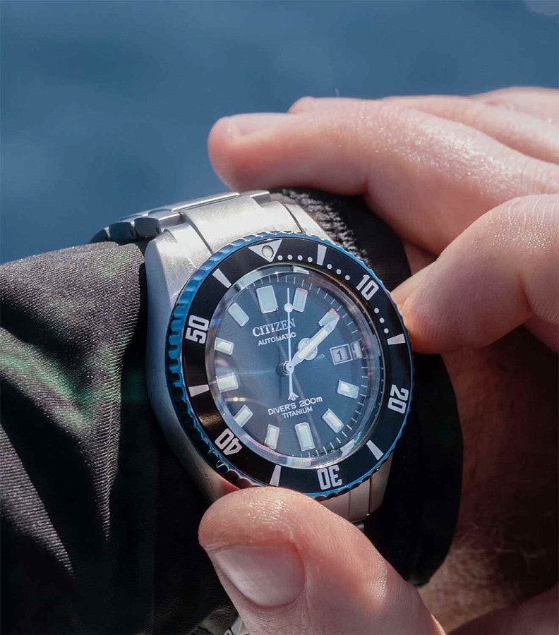 Часы Citizen Promaster NB6026-56L — механические, титан