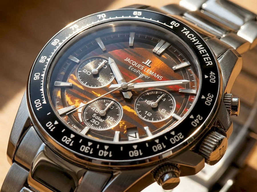 Часы Jacques Lemans Sport Eco Power 50-10D — нержавеющая сталь, мужские
