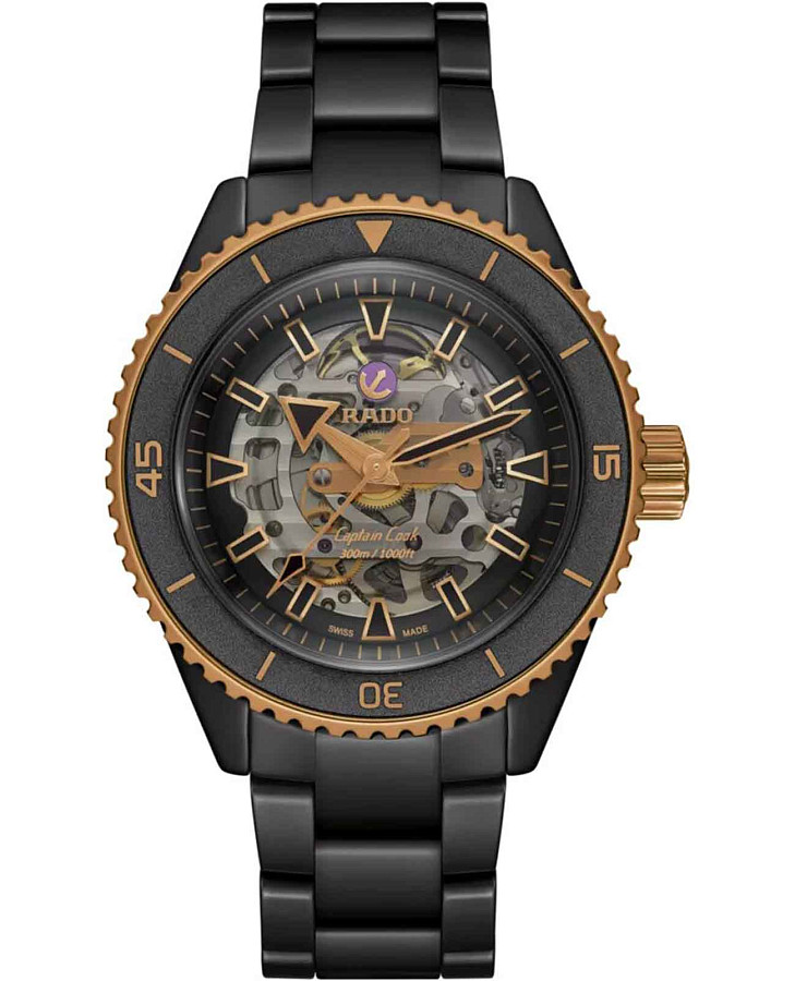 Часы Rado Captain Cook High-Tech Ceramic R32192152 — мужские, серый