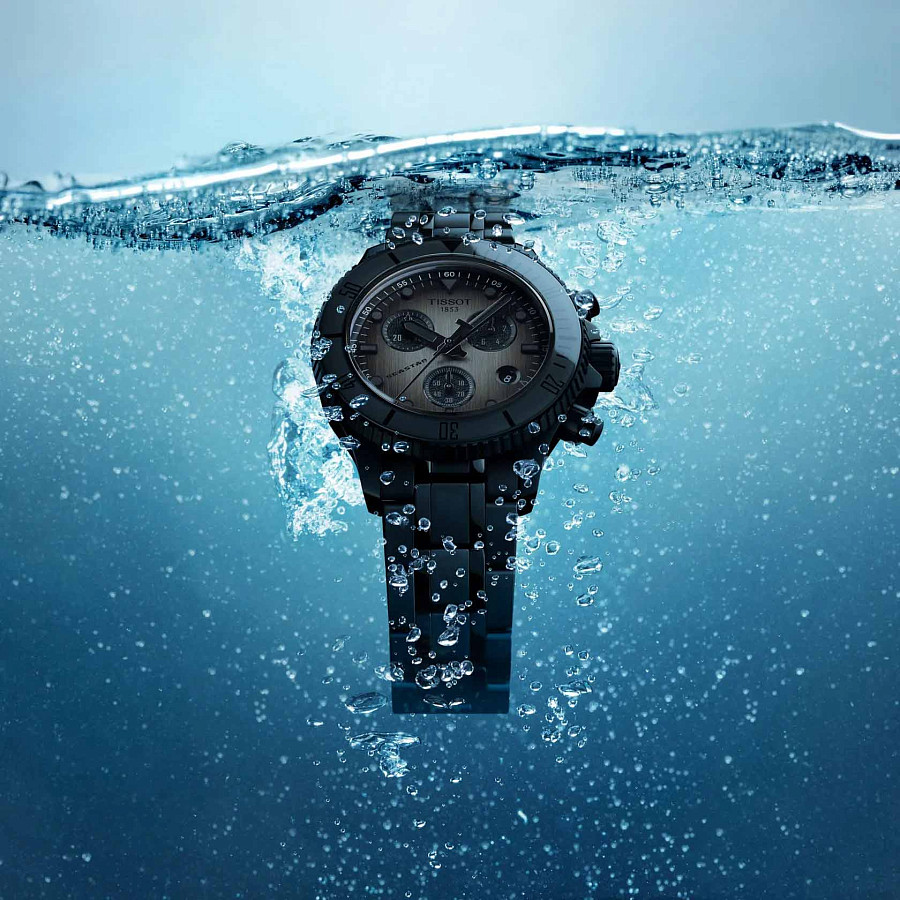 Часы Tissot Seastar 1000 Quartz Chronograph 38mm T120.217.33.061.00 — артикул T1202173306100, мужские