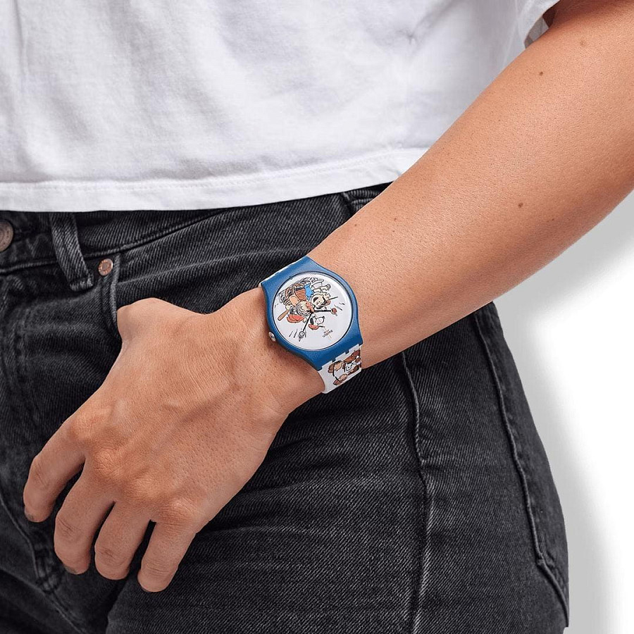 Часы Swatch New Gent Biosourced SO29Z107 — силикон, женские