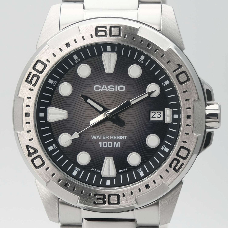 Часы Casio Collection MTD-140D-1A — кварцевые, металл сталь