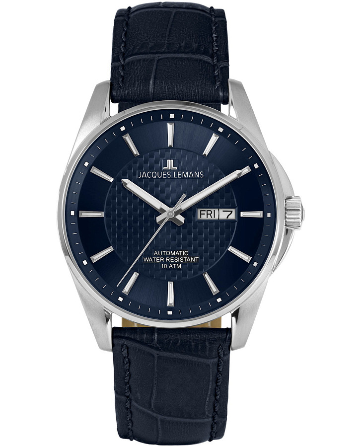 Часы Jacques Lemans Automatic 1-2210D — мужские, синий