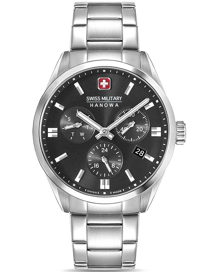 Часы Swiss Military Hanowa Roadrunner SMWGK0005601 — мужские, черный