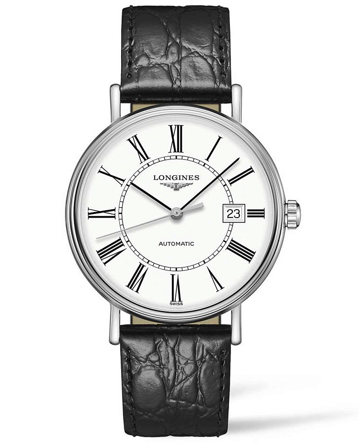Часы Longines Presence L4.922.4.11.2 — мужские, белый