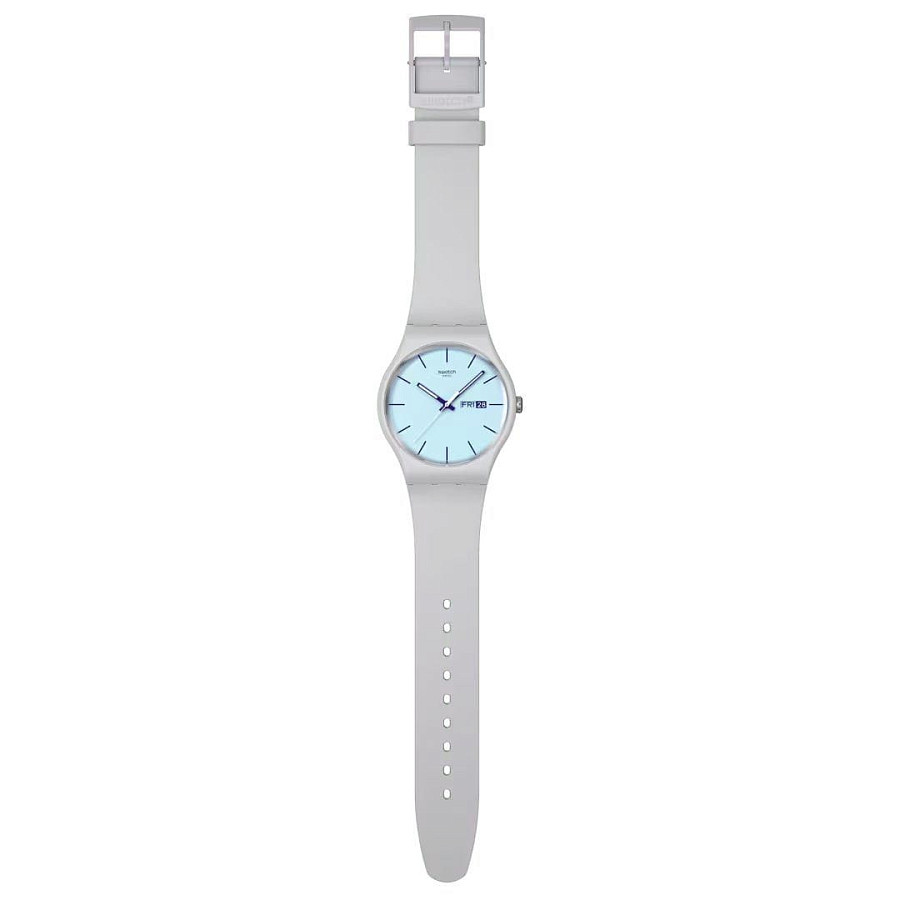 Часы Swatch New Gent Biosourced SO29M702 — голубой, пластик