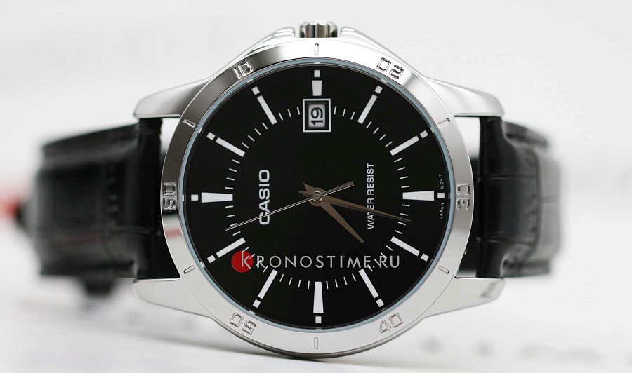 Часы Casio Collection MTP-V004L-1AUDF (MTP-V004L-1A) — кожаный, мужские