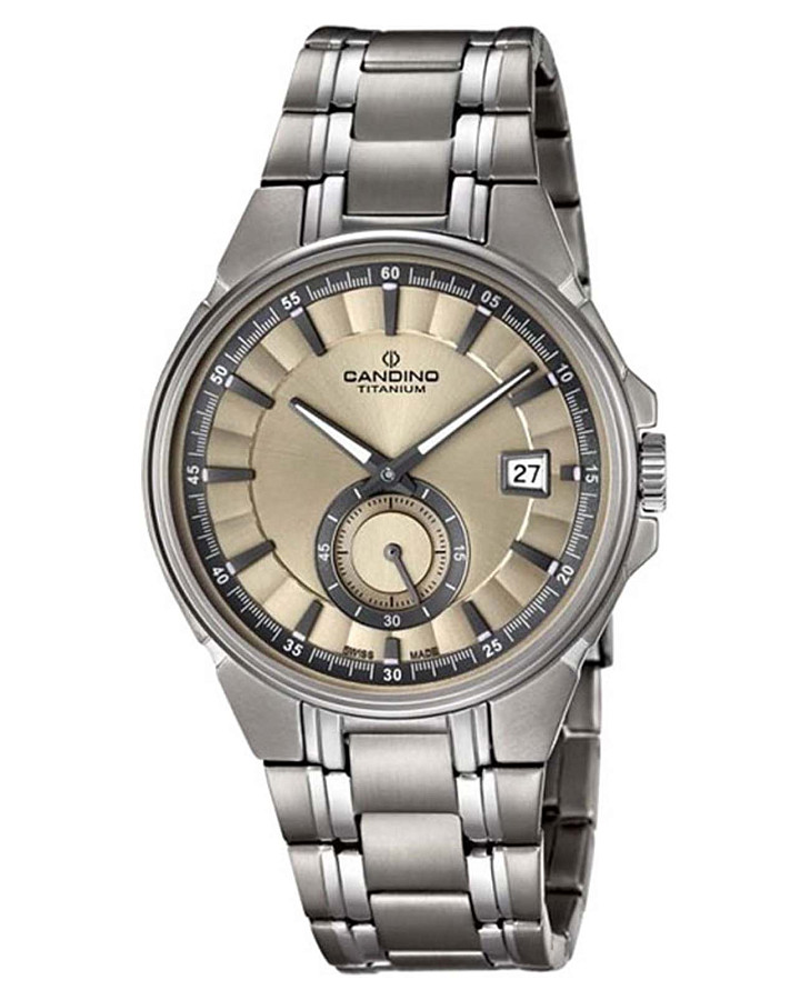 Часы Candino Titanium C4604/2 — мужские, бежевый