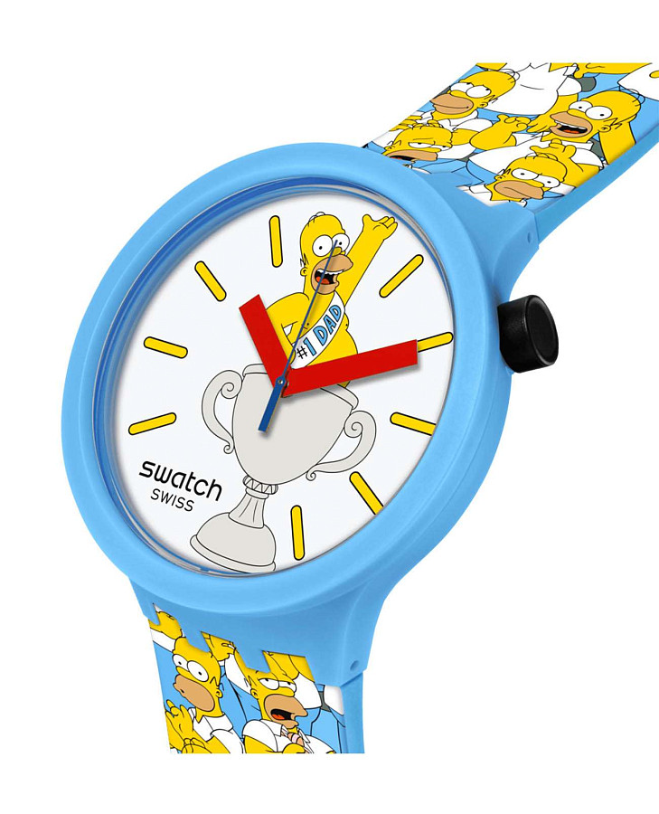Часы Swatch Big Bold Biosourced Standard SB05Z100 — кварцевые, пластик