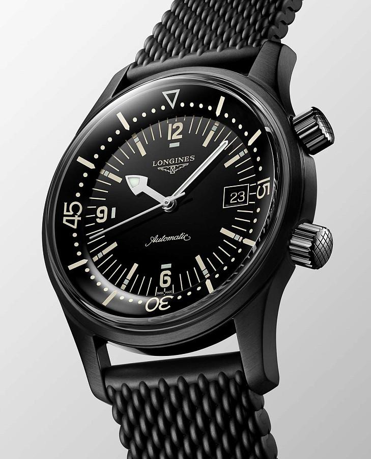 Часы Longines Legend Diver Watch L3.774.2.50.9 — Швейцария, механические