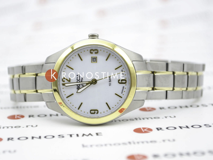 Часы Boccia Titanium 3317-03 — перламутровый, металл титан