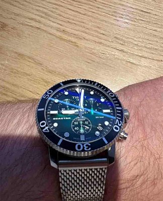 Фото покупателя: Швейцарские керамические наручные часы Tissot Seastar 1000 Quartz Chronograph T120.417.11.091.01