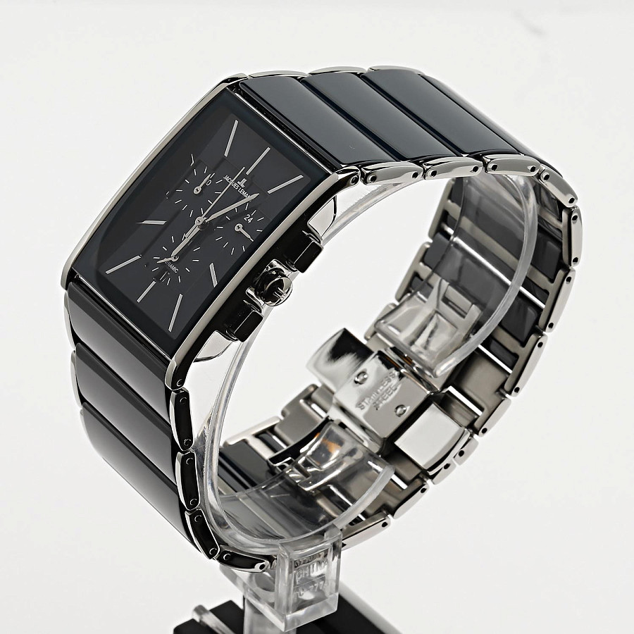 Часы Jacques Lemans High Tech Ceramic 1-1941F — кварцевые, металл сталь