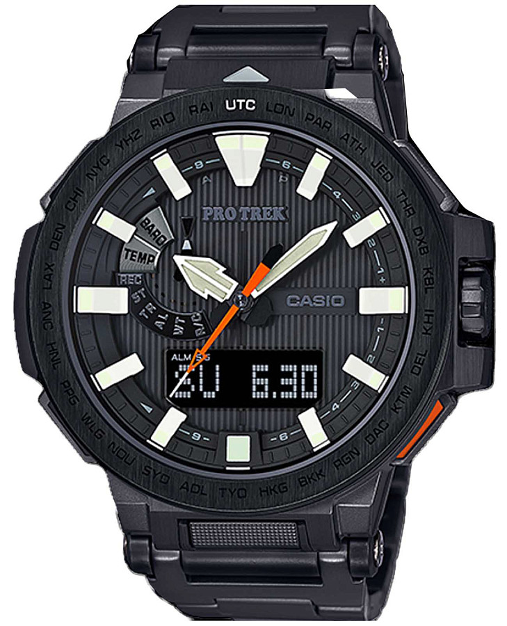 Часы Casio Pro Trek PRX-8000YT-1JF — мужские, черный