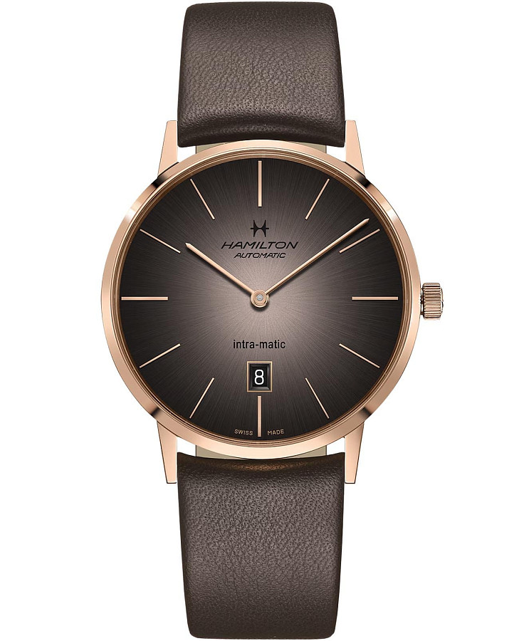 Часы Hamilton American Classic Intra-Matic Auto H38745501 — мужские, серый