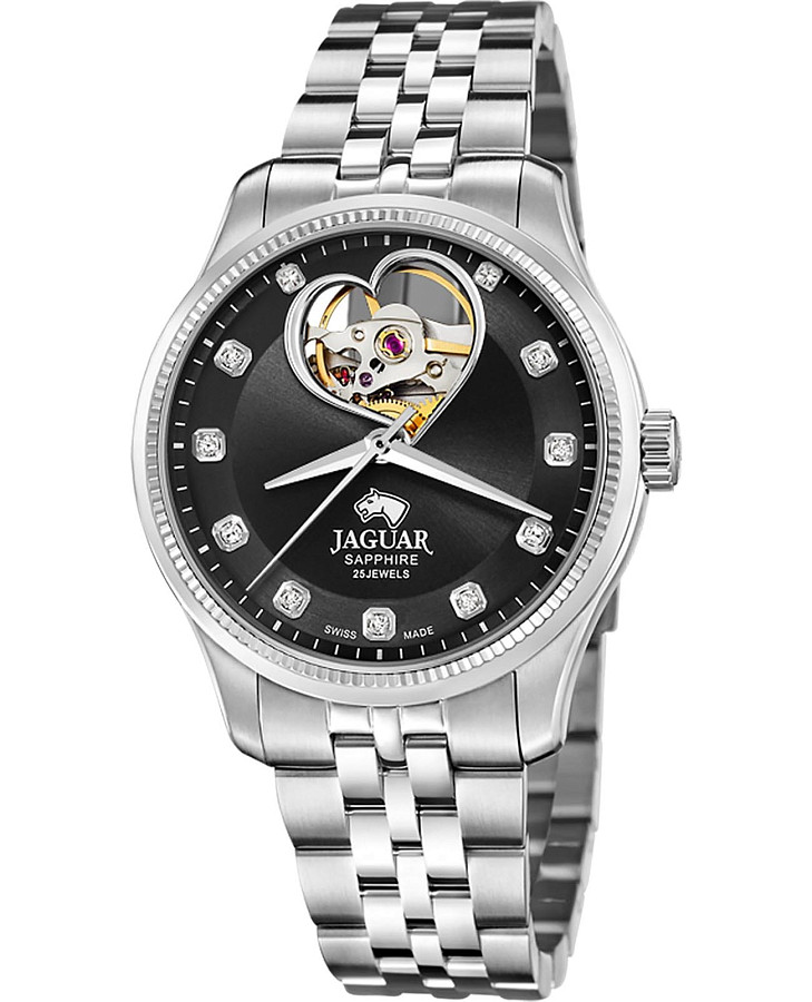 Часы Jaguar Automatic Open Heart J994/3 — женские, серый