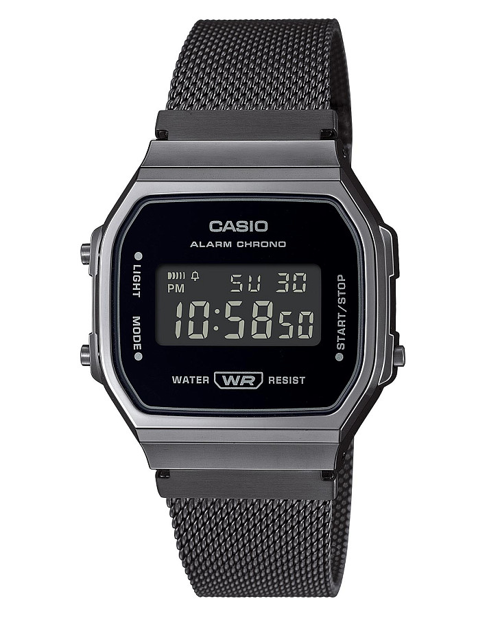 Часы Casio Vintage A168WEMB-1BDF (A168WEMB-1B) — мужские, черный