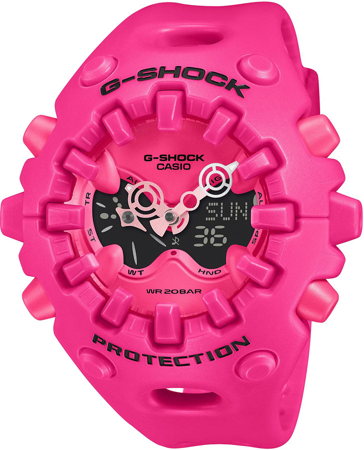 Часы Casio G-Shock GA-V01-4A — мужские, розовый