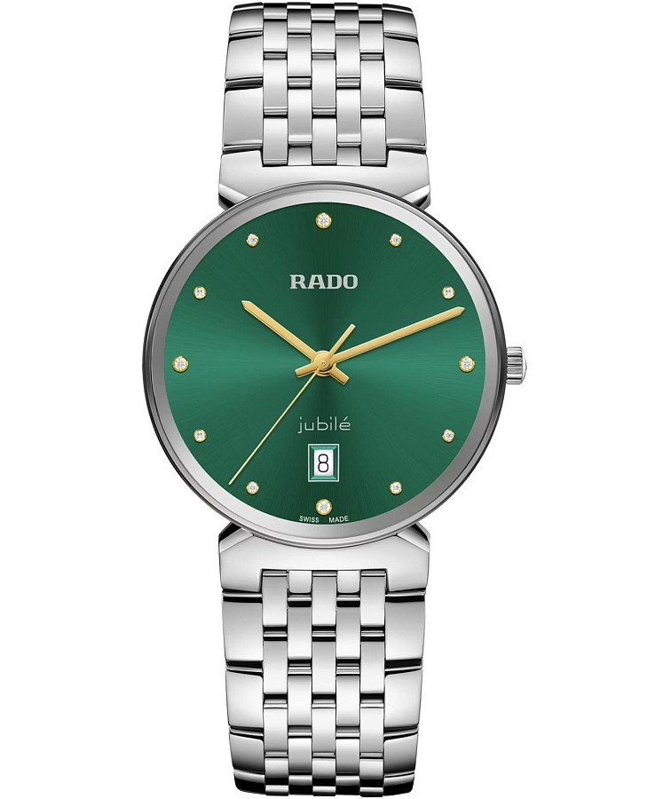 Часы Rado Florence Diamonds R48912773 — мужские, зеленый