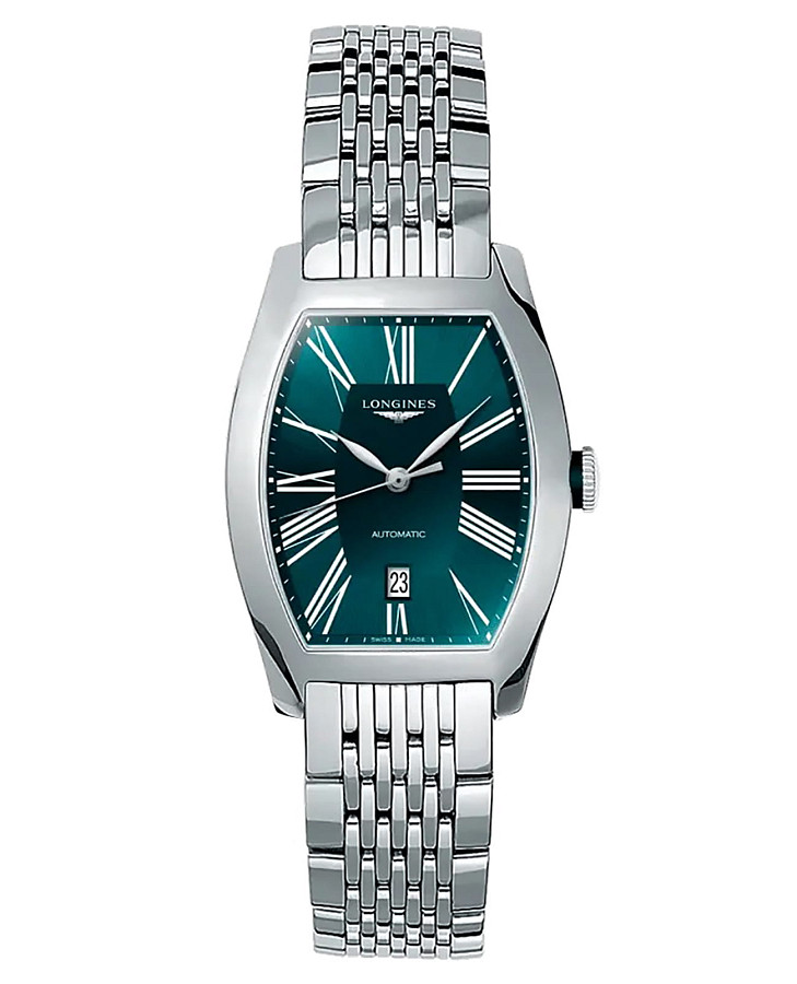 Часы Longines Evidenza L2.142.4.60.6 — женские, зеленый