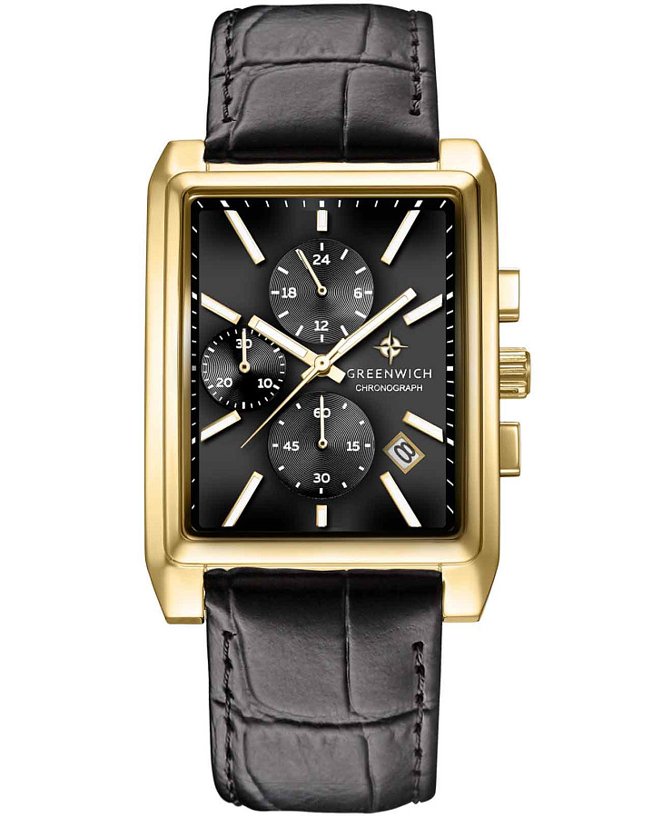 Часы Greenwich Galeon Chrono GW 553.21.11 — мужские, черный
