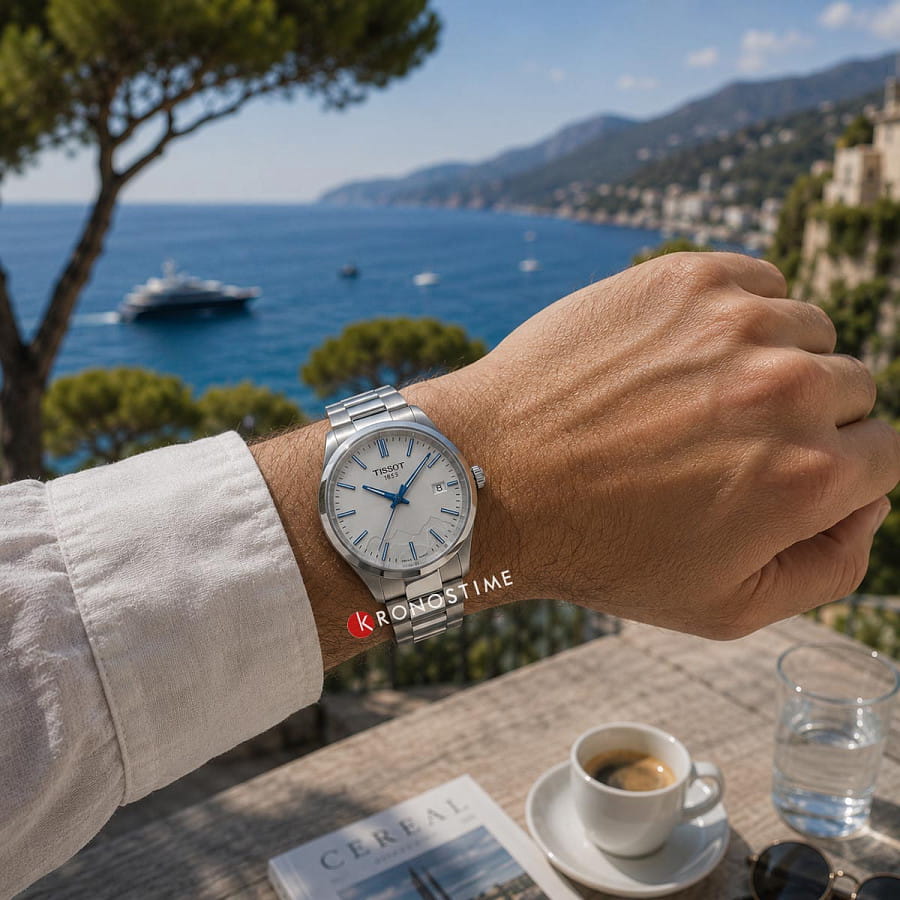 Часы Tissot PR 100 Jungfraubahn Quartz 34mm T150.210.11.031.01 — кварцевые, Швейцария, мужские