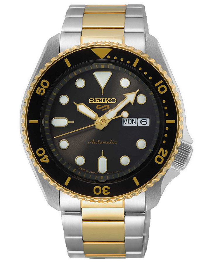 Часы Seiko 5 Sports SRPK22 — мужские, черный