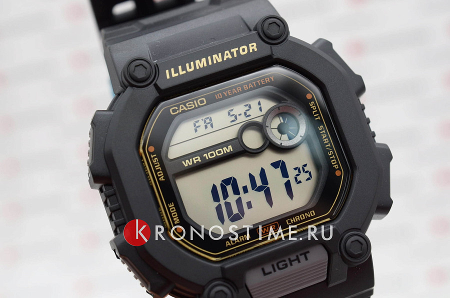 Часы Casio Collection W-737HX-1AVDF (W-737HX-1A) — мужские, черный