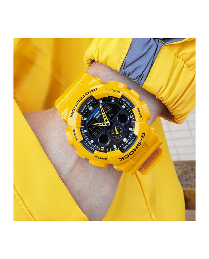 Часы Casio G-Shock GA-100A-9ADR (GA-100A-9A) — электронные, пластик