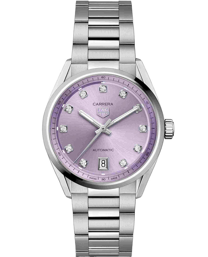 Часы TAG Heuer Carrera Date WBN2319.BA0001 — женские, фиолетовый