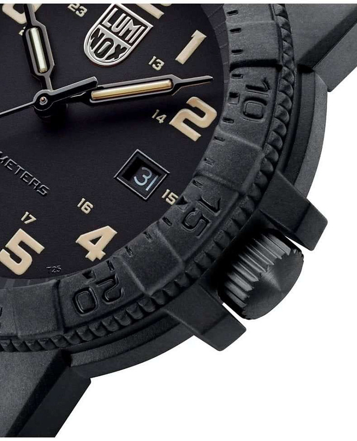 Часы Luminox Leatherback SEA Turtle Giant XS.0330 — мужские, черный