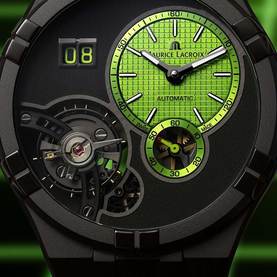 Часы Maurice Lacroix Aikon Master Grand Date AI6118-DLB0J-630-I — каучук, мужские