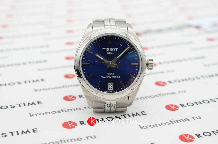 Часы Tissot PR 100 Powermatic 80 Lady T101.207.11.041.00 — механические, Швейцария, женские